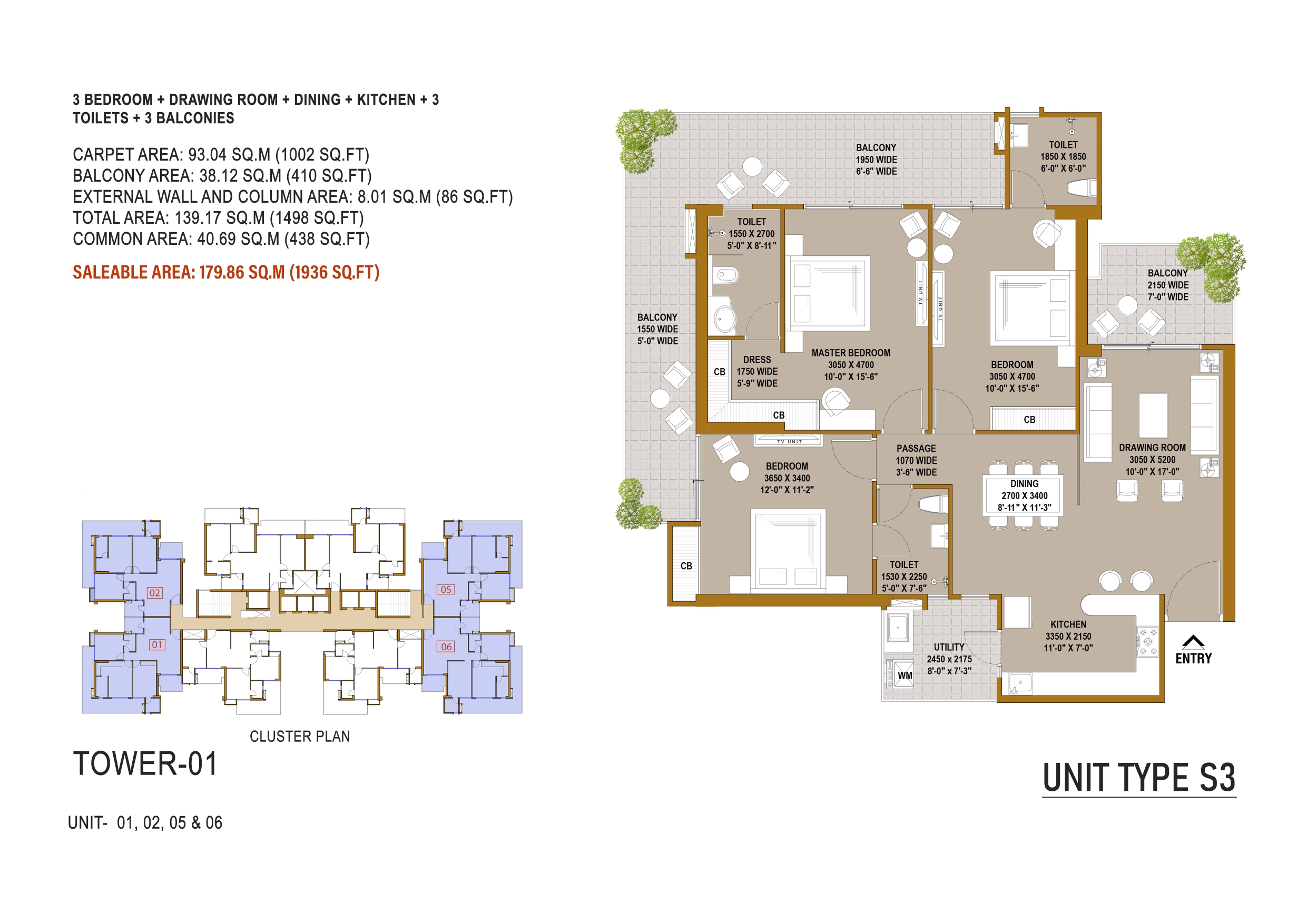 Unit Type S3 Floor Plan